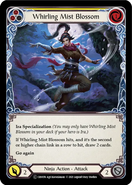 Whirling Mist Blossom (Common) - CRU074 - Unlimited Rainbow Foil