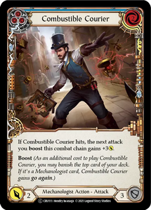 Combustible Courier (Blue) - CRU111 - Unlimited Rainbow Foil