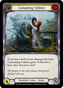 Consuming Volition (Yellow) - CRU149 - Unlimited Rainbow Foil