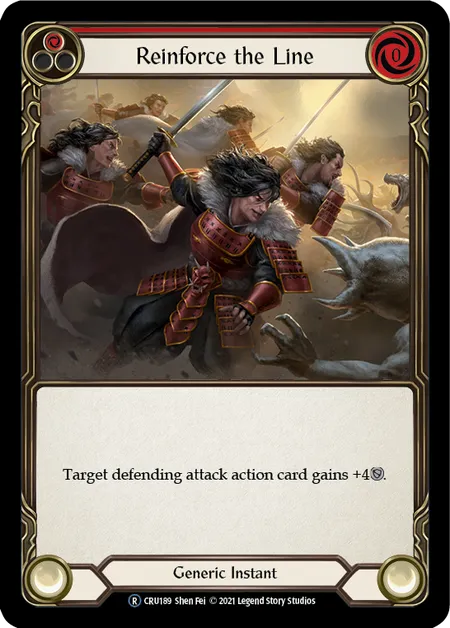 Reinforce the Line (Red) - CRU189 - Unlimited Rainbow Foil