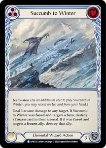 Succumb to Winter (Blue) - UPR112 - Rainbow Foil