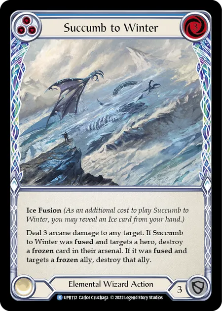 Succumb to Winter (Blue) - UPR112 - Rainbow Foil