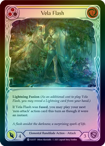 Vela Flash (Yellow) (Rainbow Foil Common) - ELE077 - 1st Edition