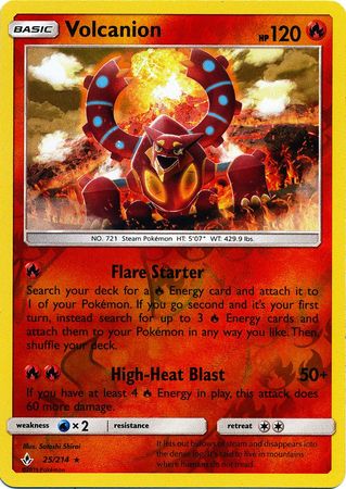 Volcanion (Reverse Holo Rare) - 25/214