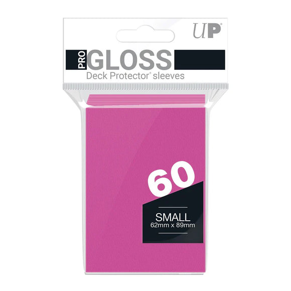 Ultra Pro Sleeves: PRO-Gloss Deck Protector: Japanese Size: Pink (60ct) (Sealed)