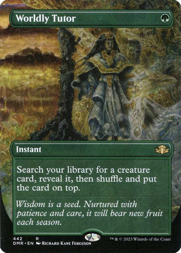 Worldly Tutor - Borderless (Rare) - 442