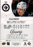 2021-2022 - Cole Perfetti - Upper Deck Young Guns - #466