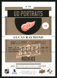 2021-2022 - Lucas Raymond - Upper Deck Portraits - #P79