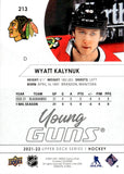 2021-2022 - Wyatt Kalynuk YG RC - Upper Deck - #213