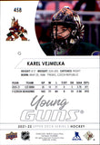 2021-2022 - Karel Vejmelka - Upper Deck Young Guns - #458
