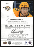 2021-2022 - Tanner Jeannot YG RC - Upper Deck - #222
