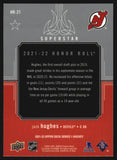 2021-2022 - Jack Hughes - Upper Deck Honor Roll - #HR21