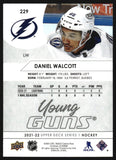 2021-2022 - Daniel Walcott - Upper Deck Young Guns - #229