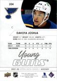 2021-2022 - Dakota Joshua YG RC - Upper Deck - #204