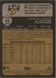 2022 - Aaron Judge - Topps Heritage - #44