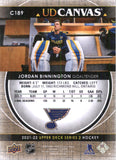 2021-2022 - Jordan Binnington - Upper Deck Canvas - #C189