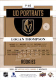2021-2022 - Logan Thompson - Upper Deck Portraits - #P60