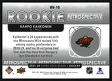 2021-2022 - Kaapo Kahkonen  - Upper Deck Rookie Retrospective - #RR10