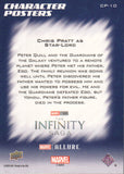 2022 Chris Pratt as Star-Lord - Upper Deck Marvel Studios Allure Character Posters - #CP10