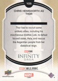 2022 Chris Hemsworth as Thor SP - Upper Deck Marvel Studios Allure - #105