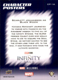 2022 Scarlett Johansson as Black Widow - Upper Deck Marvel Studios Allure Character Posters - #CP16