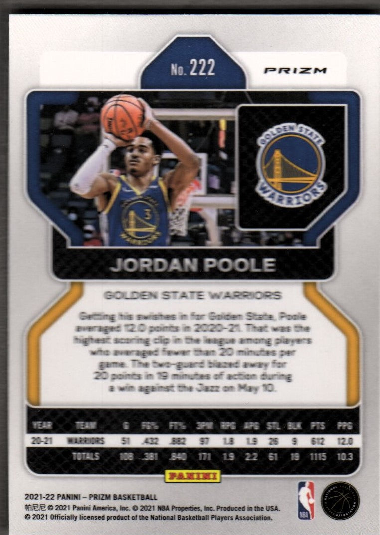 その他 2021 Prizm Silver Jordan Poole PSA 10 その他 2021 Prizm Silver Jordan Poole PSA 10 Jordan Poole
