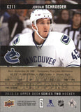 2013-14 - Jordan Schroeder YG - Upper Deck Canvas - #C211