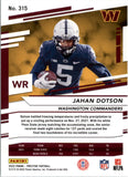 2022 - Jahan Dotson RC - Prestige - #315