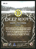 2023-24 - David Pastrnak - Upper Deck Deep Roots - #DR31