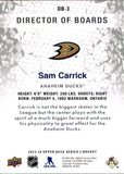 2023-24 - Sam Carrick - Upper Deck Director of Boards - #DB3