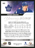 2023-24 - Fraser Minten YG RC - Upper Deck - #482