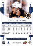 2022-2023 - David Pastrnak - Upper Deck Artifacts - #87