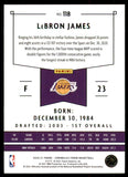 2020-2021 - Lebron James/Panini - Panini Chronicles - #118