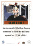 2001-02 - Sean Burke - Private Stock Game Gear - #73