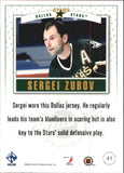 2001-02 - Sergei Zubov - Private Stock Game Gear - #41