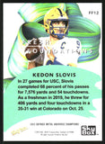 2022 - Kedon Slovis - Skybox Metal Universe Champions Fresh Foundation Aqua - #FF12