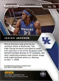 2021-22 - Isaiah Jackson - Panini Prizm Draft Picks Prizms Orange Ice - #16