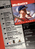 1998 - Mark McGwire - Pinnacle Inside - #40