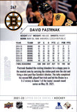 2021-2022 - David Pastrnak - Upper Deck - #267