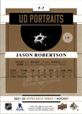 2021-2022 - Jason Robertson - Upper Deck Portraits - #P7