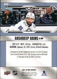 2024-25 - Arshdeep Bains RC - Upper Deck MVP - #242