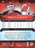 2008-09 Martin Brodeur - Upper Deck Ovation - #31