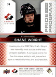 2022-2023 - Shane Wright - Upper Deck Team Canada Juniors Pride of the Program - #74