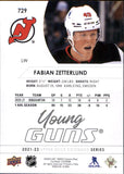 2021-2022 - Fabian Zetterlund - Upper Deck Young Guns - #729