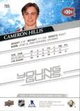 2020-2021 - Cameron Hillis - Upper Deck Young Guns - #705