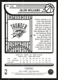 2022-23 - Panini NBA Hoops - Jalen Williams - (Base) #242
