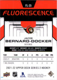 2021-2022 - Jacob Bernard-Docker - Upper Deck Fluorescence Red - #FL35