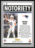 2025 - Drake Maye - Panini Mosaic Notoriety - #3