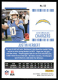 2024 - Justin Herbert - Panini Contenders Game Ticket Red - #55
