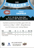 2021-2022 - Cole Caufield SP RC - Upper Deck MVP - #243